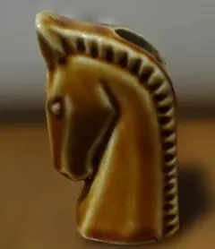 馬 楊枝入れ　陶器　飾り物にも レトロ