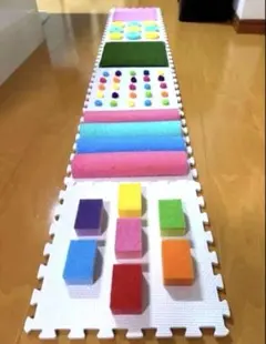 センサリーマット＊6枚セット＊足育＊感触あそび＊室内あそびのサムネイル