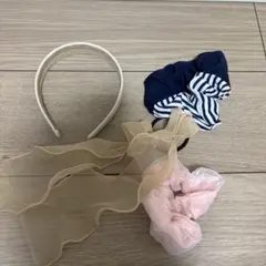 ヘアアクセサリーセット カチューシャ シュシュ
