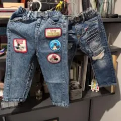 Mickey Mouse デニムパンツ　BREEZE　デニムパンツ　2本セット