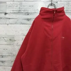 【最高カラー】刺繍ワンポイントロゴ ゆるだぼ ヴィンテージ フリース ブルゾン