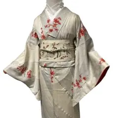 ¨̮⃝ 身丈162 花文様 小紋