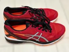 【未使用】ASICS ランニングシューズ レッド/オレンジ　メンズ　26.5cm