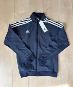 新品アディダスジャージジャケット150cmデニム風トラックジャケット紺　スポーツ
