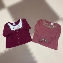 axes femme KIDS トップス　五分袖　薄手長袖　2点セット　110㎝