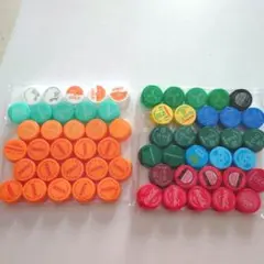 ペットボトルキャップ カラフル 60個