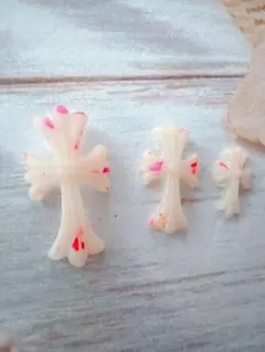 十字架型ネイルパーツ 3点セット