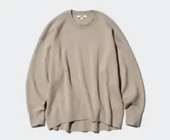 UNIQLO スムースコットンリラックスクルーセーター