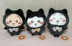 ちいかわ　黒猫のぬいぐるみ　ハチワレ　うさぎ