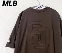 MLB パドレス　Tシャツ 半袖 バックエンボス加工　L ブラウンのサムネイル