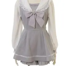 LIZLISA リズリサ　セーラーカラーセットアップ　パープル　ピンク