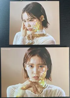 櫻坂46 Addiction ジャケット写真 2種　松田里奈　増本綺良