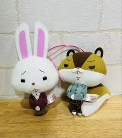 紙兎ロペ　ちょいデカマスコット　ぬいぐるみ　アキラ先輩　ロペ　セット