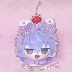 にじまるっと にじさんじ ぬい服 ぬいぐるみ ヘッドドレス さくらんぼ 紫