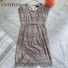 UNTITLEDアンタイトル　 花柄 ノースリーブ ワンピース サイズ1