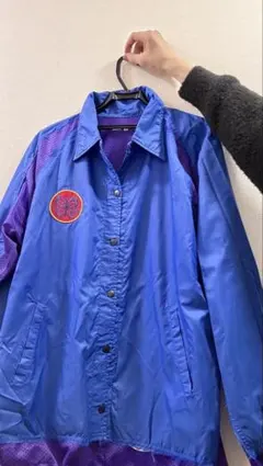 青紫 蝶刺繍 ナイロンジャケット掲載2/28迄