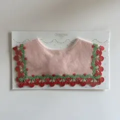 近沢レース　ハッピーレースベビースタイ　さくらんぼ（ピンク）