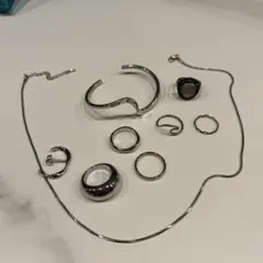 リング・ネックレス　ピアス9点セット