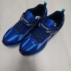 moonstar SUPERSTAR キッズスニーカー 青　22.0cm EE