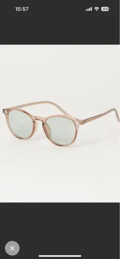 sakkaピンクラウンドサングラス ブルーレンズ