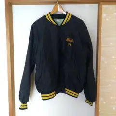 90s HARTWELL ナイロンスタジャン ブラック LARGE42-44