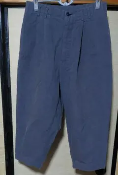 80s 90s スラブ調 ごま塩 ツータック ワイド スラックス ネップ カスリ