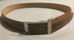 本革 ブラウンベルト 金属バックル
