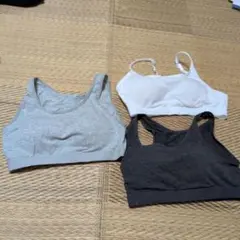 ブラトップ3点セット（グレー、黒、白）