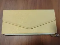 長財布　薄い　軽量　イエロー