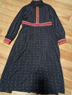 美品　ドスディオサス　星柄 長袖 ロングワンピース