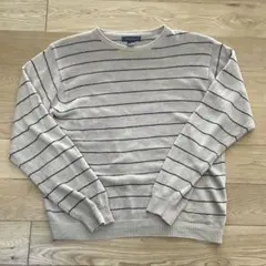 90s00s エディーバウアー　リネン　コットン　ニット