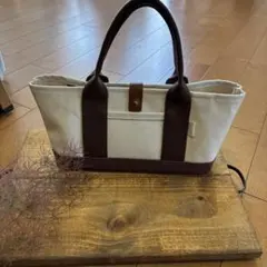 ハンドメイド、トートバック、倉敷帆布、ダブルポケット、楕円底