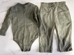 BabyGAP ロンパース・カバーオール ハート柄 セットアップ　80cm