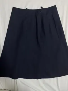 青山 nline スーツ レディース スカート 11号 ネイビー ストライプ