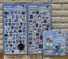 【正規品】 サンリオ　はぴだんぶい　ボンボンドロップシール ミニ　文字　3枚