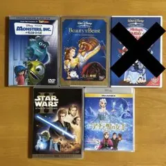 残り5映画分☆ディズニー☆Blu-ray&DVD☆北米版7本セット(9映画
