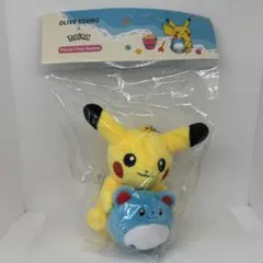 【匿名配送】韓国限定 オリヤン ピカチュウ マリル ぬいぐるみキーホルダーのサムネイル