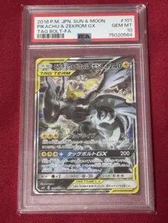 PSA9 ピカチュウ＆ゼクロム　sa ピカチュウ&ゼクロムGX SA SR PSA9 タッグボルト ポケカ