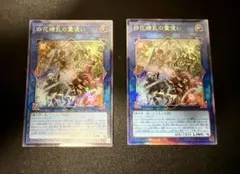 遊戯王　四花繚乱の霊使い　レリーフ　2枚