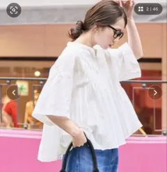 限定展開 インド フリルスキッパーブラウス - メルカリ
