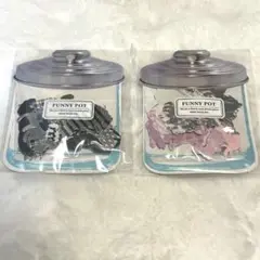 MIND WAVE FUNNY POT シール 2種セット　猫　うさぎ