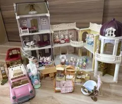 シルバニア　まとめ売り　タウンシリーズ　乗り物3台　あかちゃん　パレードトレイン