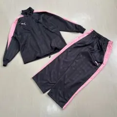 【プーマジャージ】上下セット　上s〜m 下s グレーピンク
