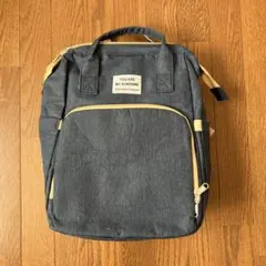 【新品未使用】マザーズバッグ リュック ベッドつき 大容量 ネイビー