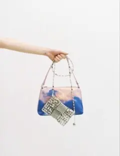 Ray BEAMS ビーズポシェット ショルダーバッグ シルバーのサムネイル