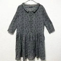 le clel..⭐️ チュニックワンピース 花柄 七分袖 ワンピース ゆったり