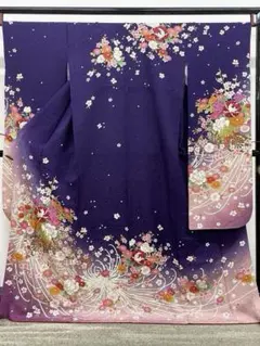 振袖 金駒 金彩 銀通し 紋意匠 身丈167cm HKT161 - メルカリ