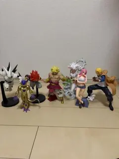 人気プライズ　ドラゴンボール ワンピース ナルフィギュア まとめ売り　8体セットのサムネイル