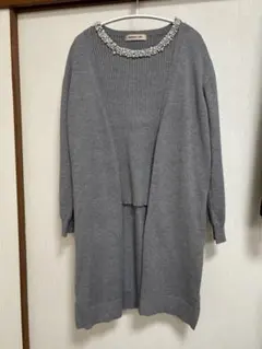 Apuweiser-riche 　ビジュー　ニット　アンサンブル