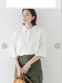 JOURNALSTANDARDrelume人気ウォッシャブルドルマンポロニット白 - メルカリ
